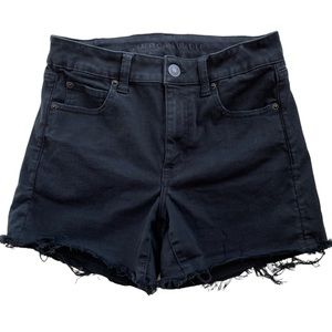 American Eagle AE Black Hi-Rise Shortie